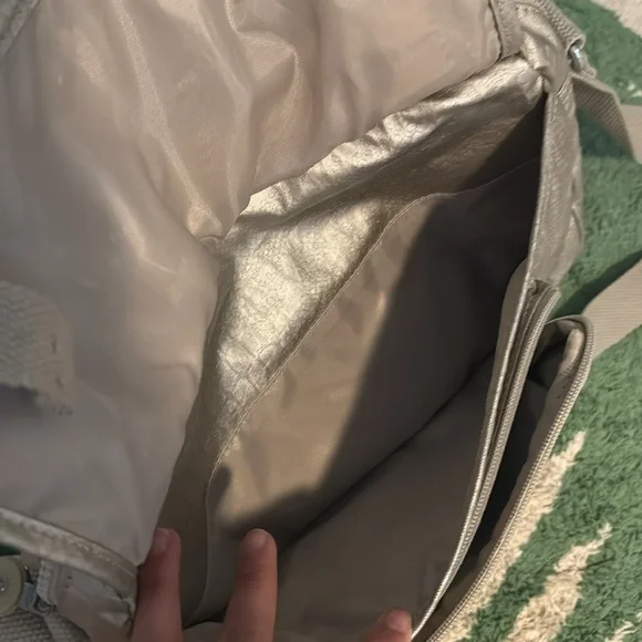 Kipling Silver Crossbody Bag with Adjustable Strap - Picture 8 of 8